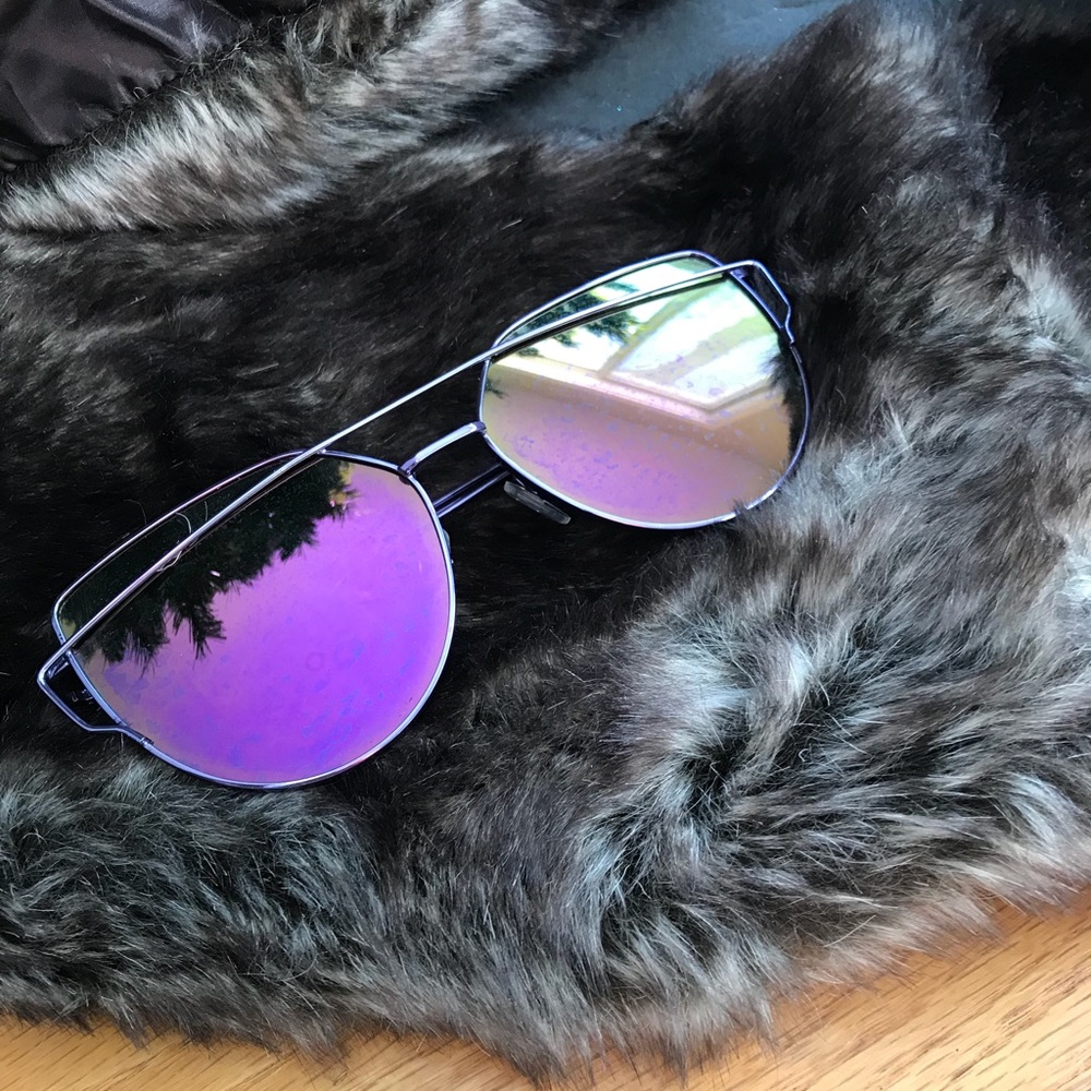 Trendy mirror aviator sunglasses